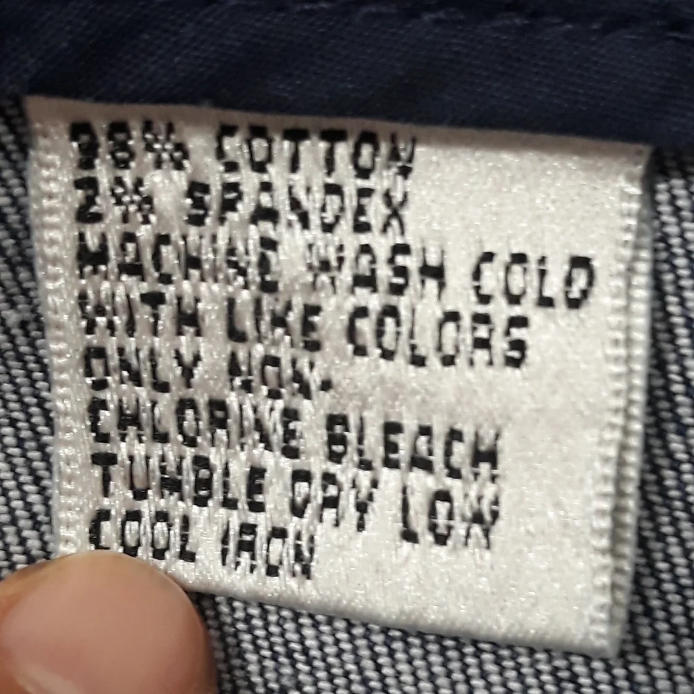 Talbots Stretch Cotton Denim Blue with Back Zipper Skirt Size 4